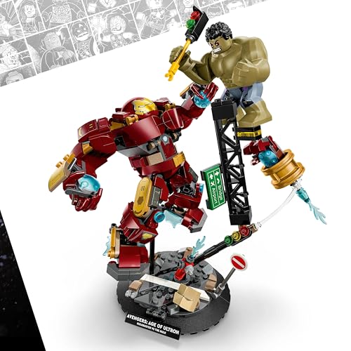 Image of LEGO ǀ Marvel Epic Battle: Hulkbuster vs. The Hulk Super Hero Building Toy with Iron Man - 76343