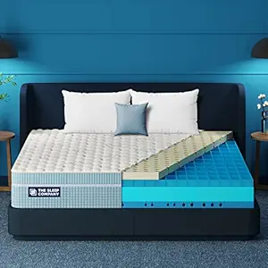 The Sleep Company SmartGRID Luxe Royale Mattress | Pro Blend of Patented Japanese SmartGRID Technology with 100% Natural Latex | Dual Comfort of Nature & Technology | 5 Zone BodySense Adaptability | 78x72x10 | 12 Years Warranty at Rs. 72930