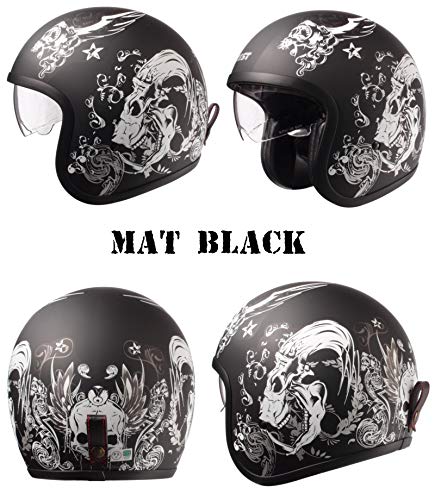 Amazon | CREST ジェットヘルメット/スタイリッシュインナーバイザー