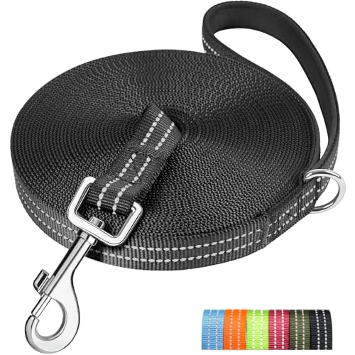 X XBEN Longe pour Chien 10M, Laisse de Dressage, Rembourrée, Durable et Léger, Longe pour Petit,...