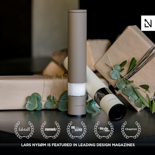 LARS NYSdiameter M Salt Pepper Mill Manual with Adjustable Ceramic Grinder from coarse to fine I Design Spice Mill (Sky Blue) - Image 3