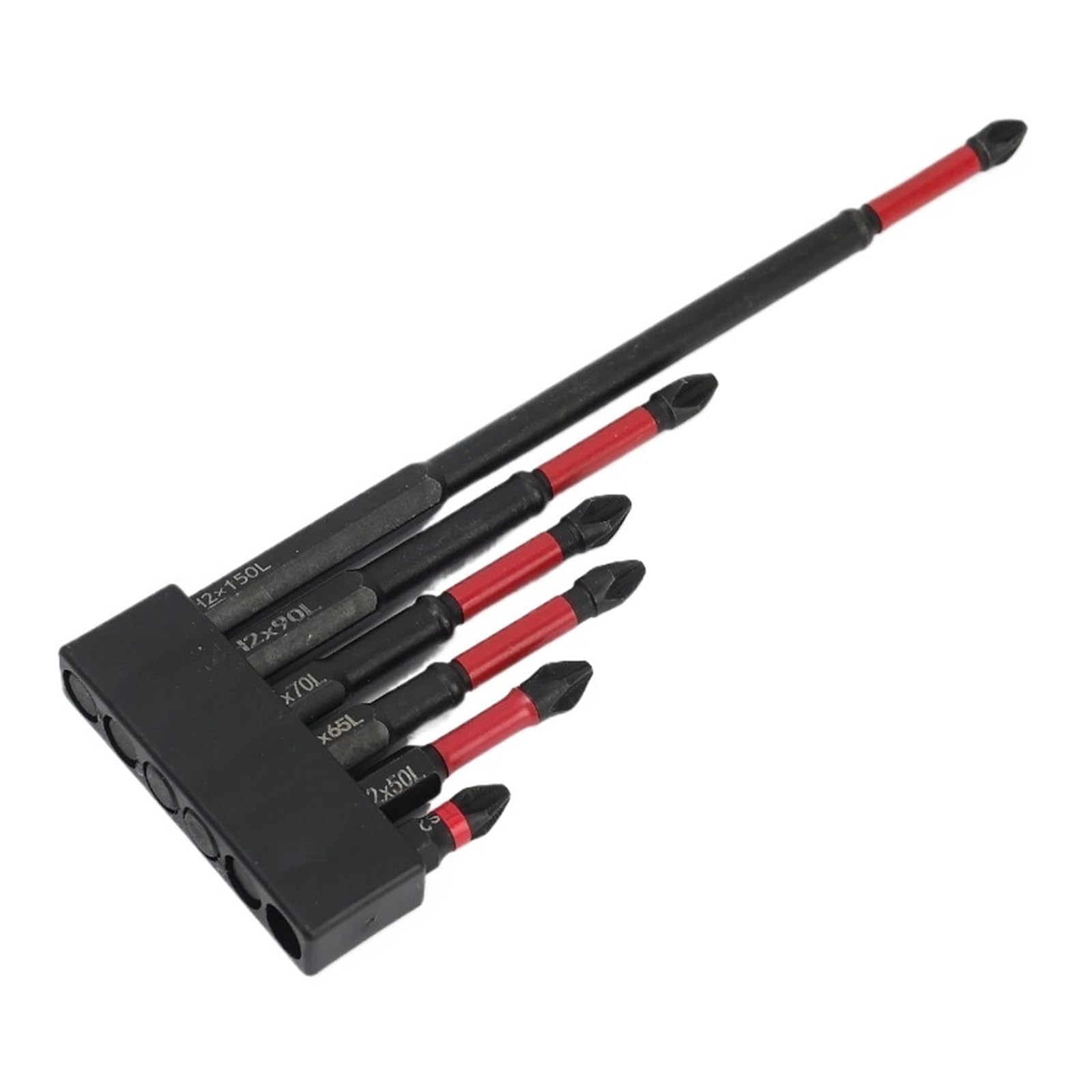 Alfbfpubxz Orange(6Pcs) Strong Magnetic Cross & Flat Impact Screwdriver Bits