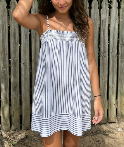 Image of Women Boho Floral Mini Cami Dress Spaghetti Strap Flowy Sling Dress Graphic Backless Summer Holiday Sundress