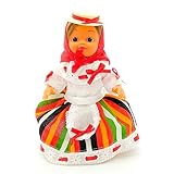 Folk Artesanía Muñeca Regional colección de 15 cm con Vestido Regional típico Canaria (Pueblo) Islas...