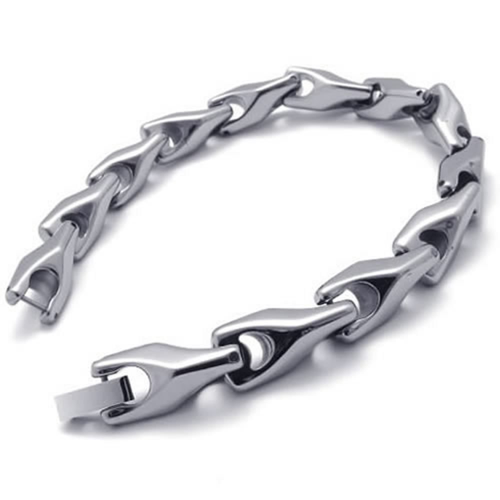 Jewellery Men 'S Bracelet, Bracelet Link Strong Classic, Tungsten, Colour (with Gift Bag)