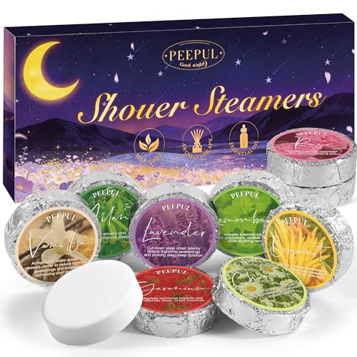 Shower Steamers Aromatherapy Birthday Gifts for Women - 10 Pack Gifts for Wife Mothers Daughter Sister Stress Relief & Deep Relaxation Self Care Home Spa Essential