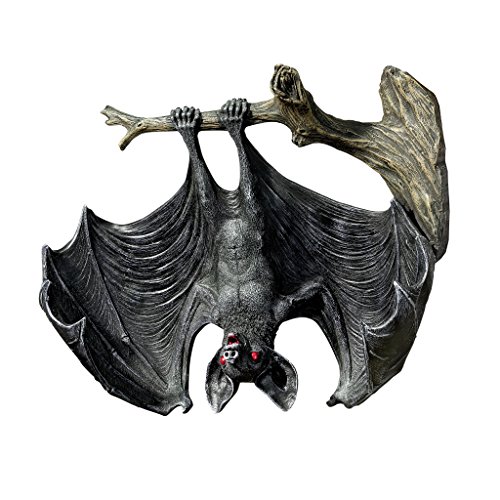 Design Toscano Demon of The Night Vampire Bat Statue Hanging Figurine, Full Color