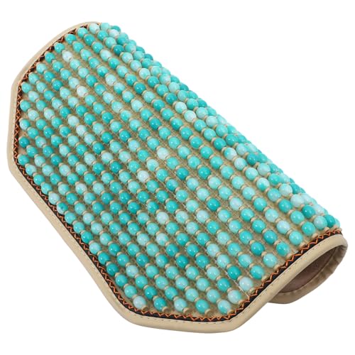 Funda de asiento refrigerante con cuentas de resina verde para coche y oficina