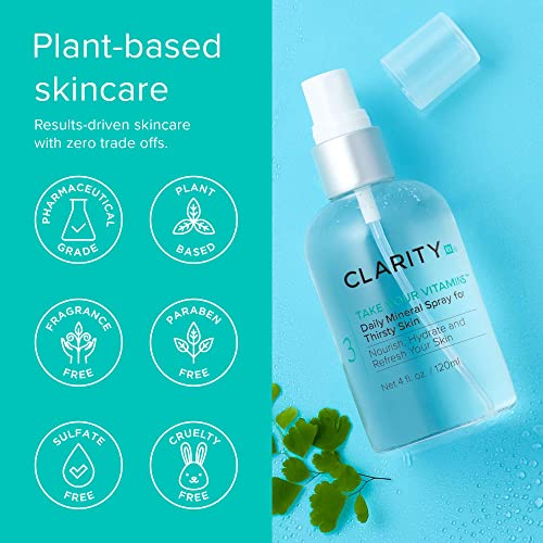 Clarityrx Take Your Vitamins Daily Mineral Spray For Dry Skin, Natural Plant-Based Moisturizing Face & Body Mist For All Skin Types (4 Fl Oz) #TOP4