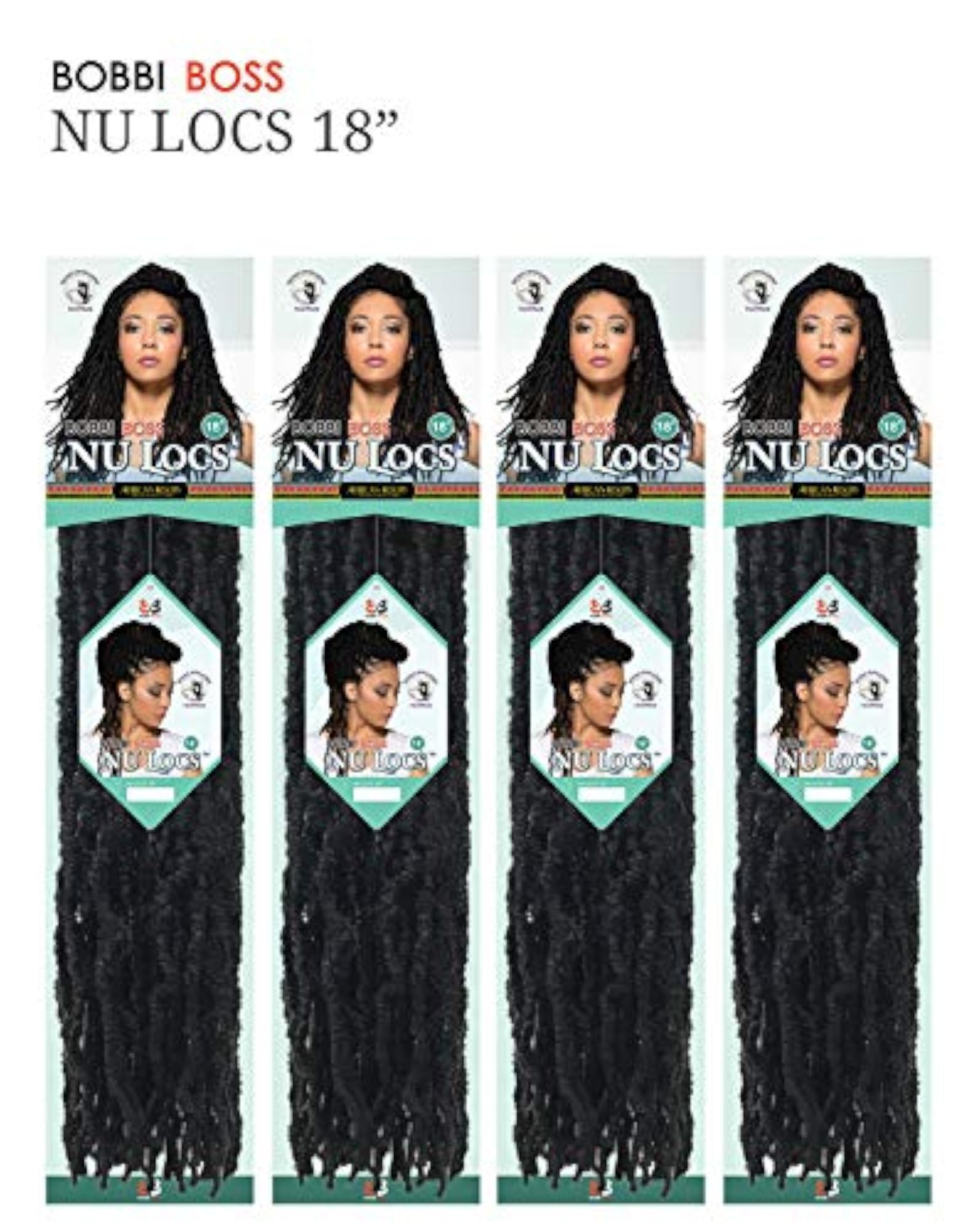 4-Pack Synthetic Hair Crochet Braids for Stylish Looks