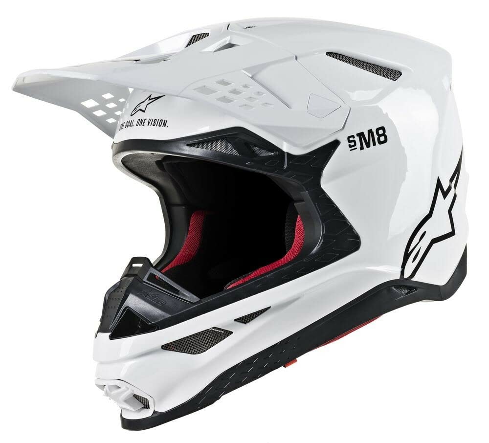 Supertech M8 Helmet - Solid (XX-Large) (Gloss White) (8300719-2180-2X)