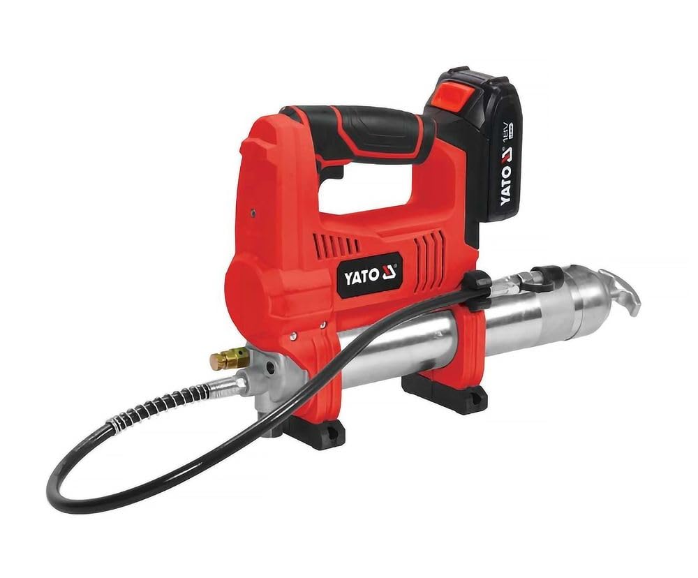 Akku Fettpresse 18V 620 Bar Zylinder mit Akku 3Ah und Ladegerät Akku-Presse Fett