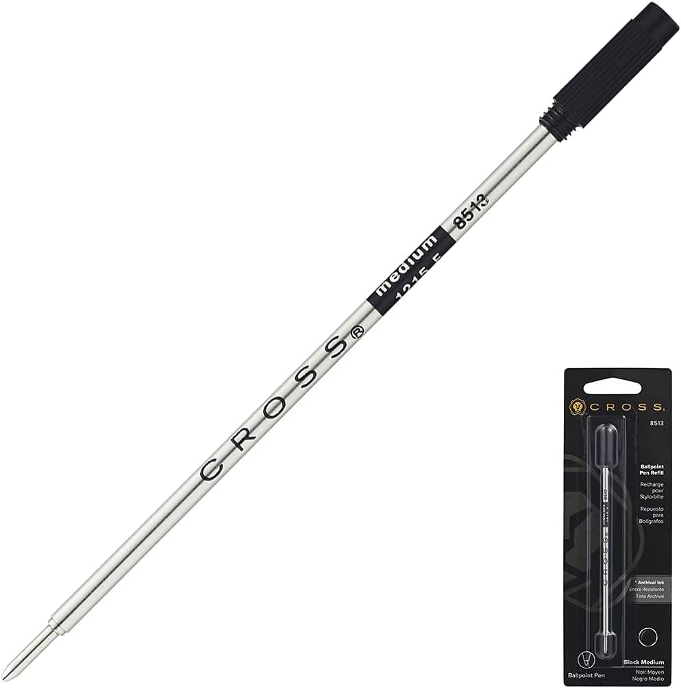 Cross Ball-Point Refill For Standard Cross Ball-Point Pens - Black Medium : Writing Instrument Accessories : Office Products