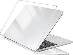 Capa Protetora para Laptop,Compatível com os Modelos MacBook Air 13 Polegadas M1 2020,2019,2018 A2337,A2179,A1932,Proteção Ultrafina contra Quedas com Dissipação de Calor e Ventilação(Transparência)