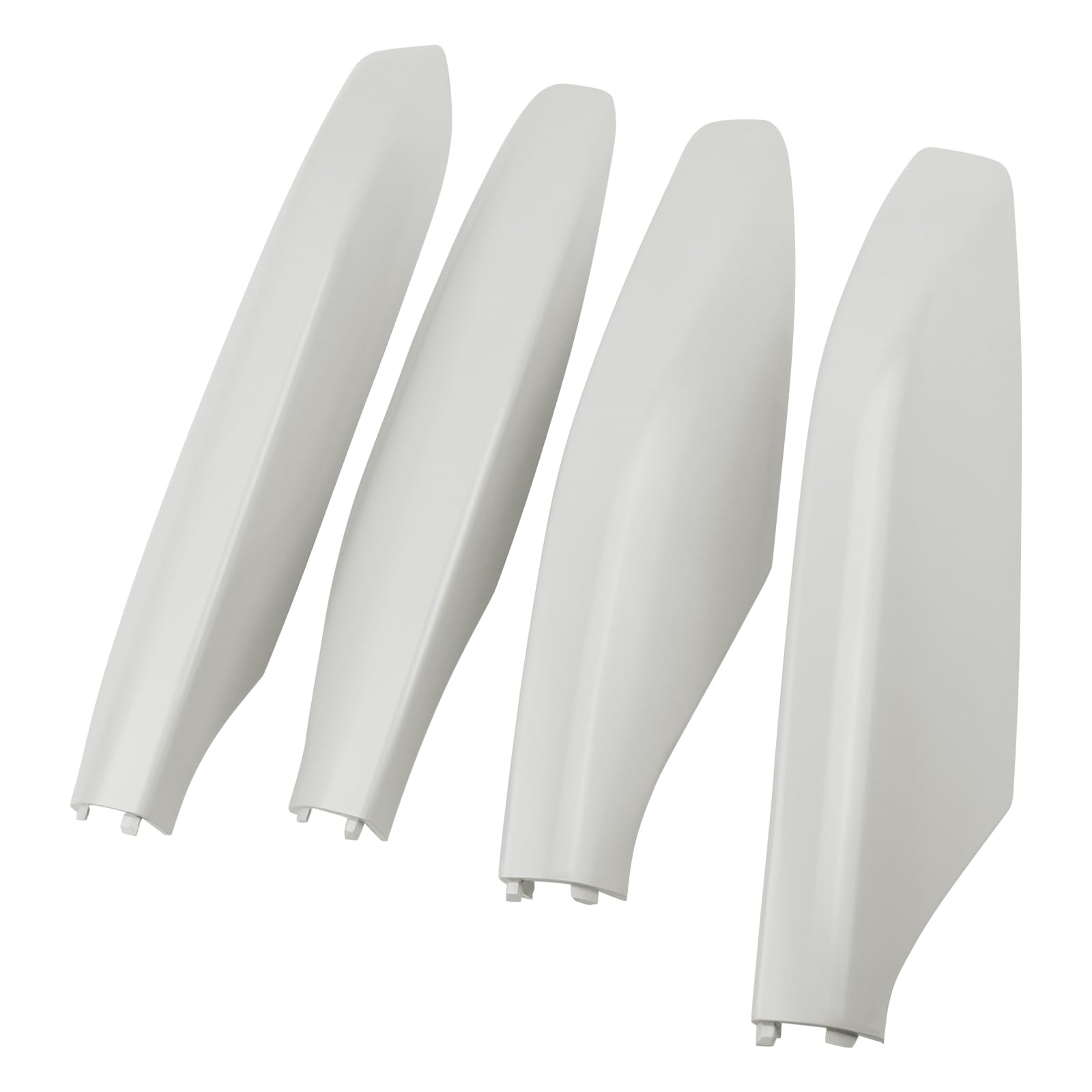 Roof Rack Rail Leg End Cover Shell 4pcs (White Pearl) for Lexus GX470 Toyota Land Cruiser Prado FJ120 2003-2009 Replaces 63491-60060-A0 63492-60040-A0 Front Rear Left Right Side