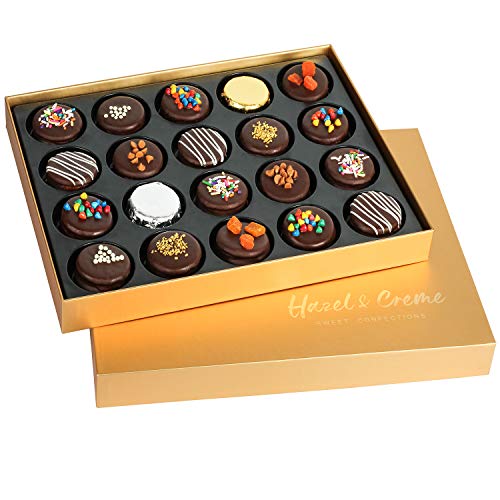 Hazel & Creme Gold Cookie Gift Box - Chocolate Box 20 - Gourmet