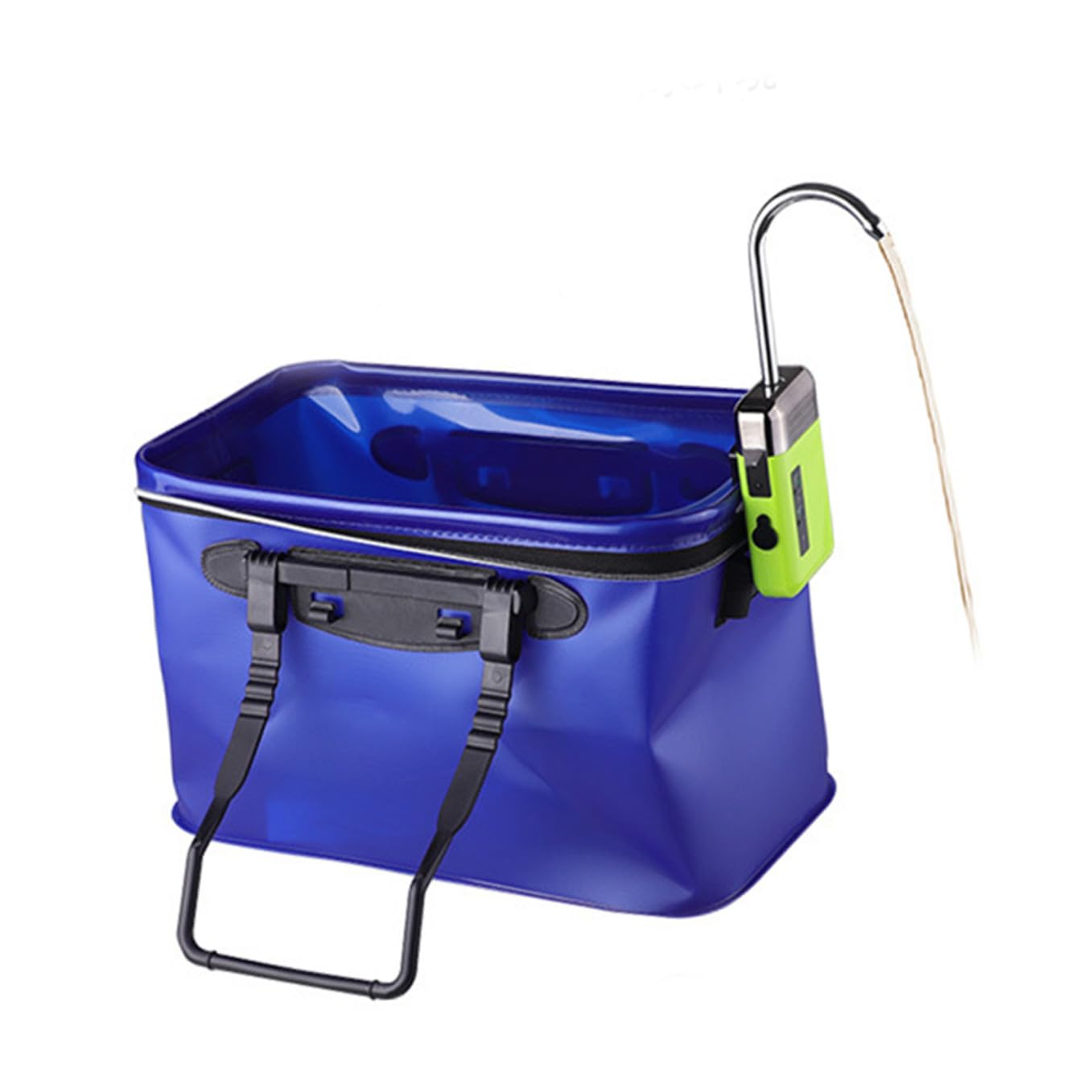 Bomba de Aire y Agua Recargable USB 2000ma 6l/ 1.8m | Abs Verde, Funcionamiento Silencioso, Uso Interior y Pesca Compatible Pecera E Hidroponía
