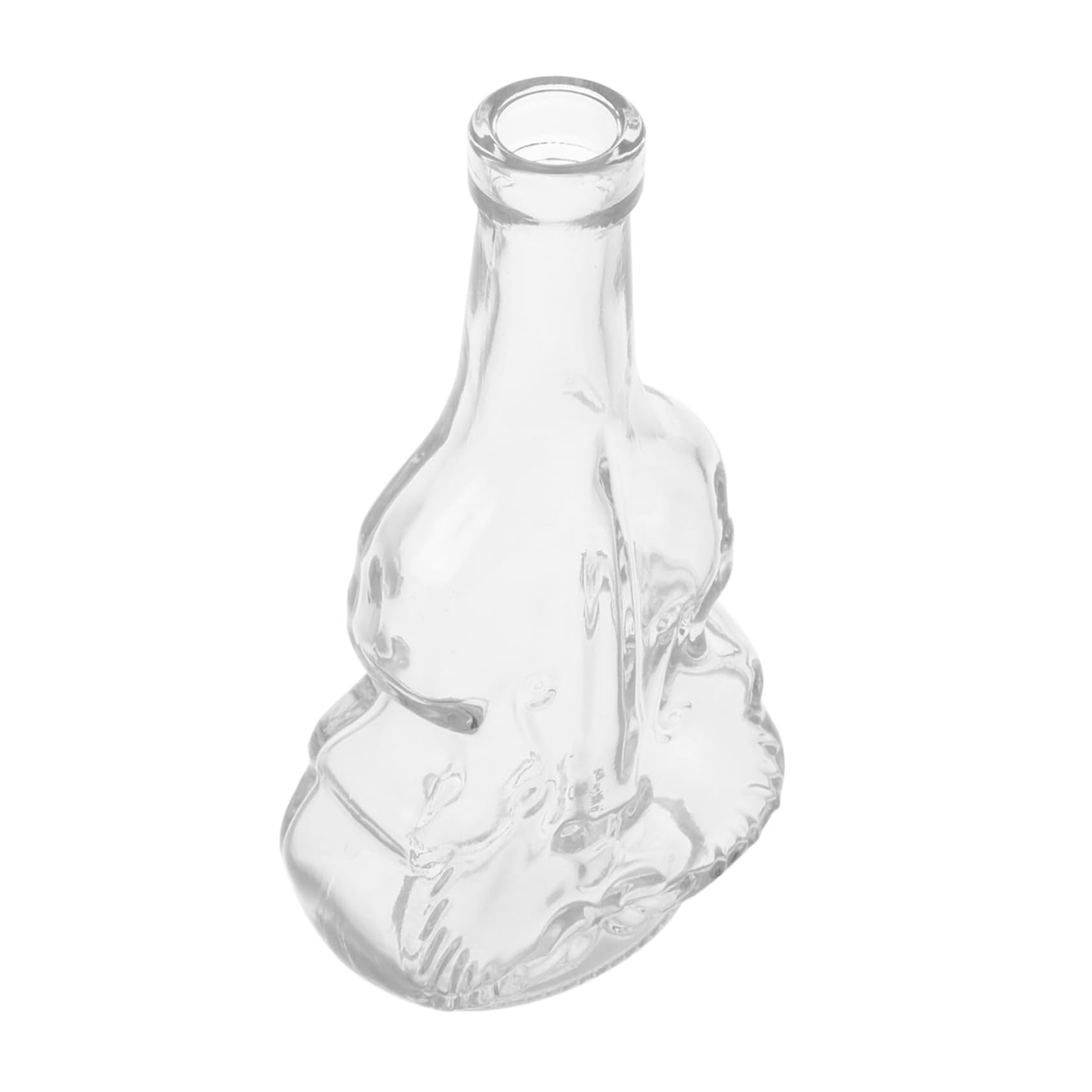 Pretty Glass Vase Transparent Bud Decorative Flower Container Shelf Decorations