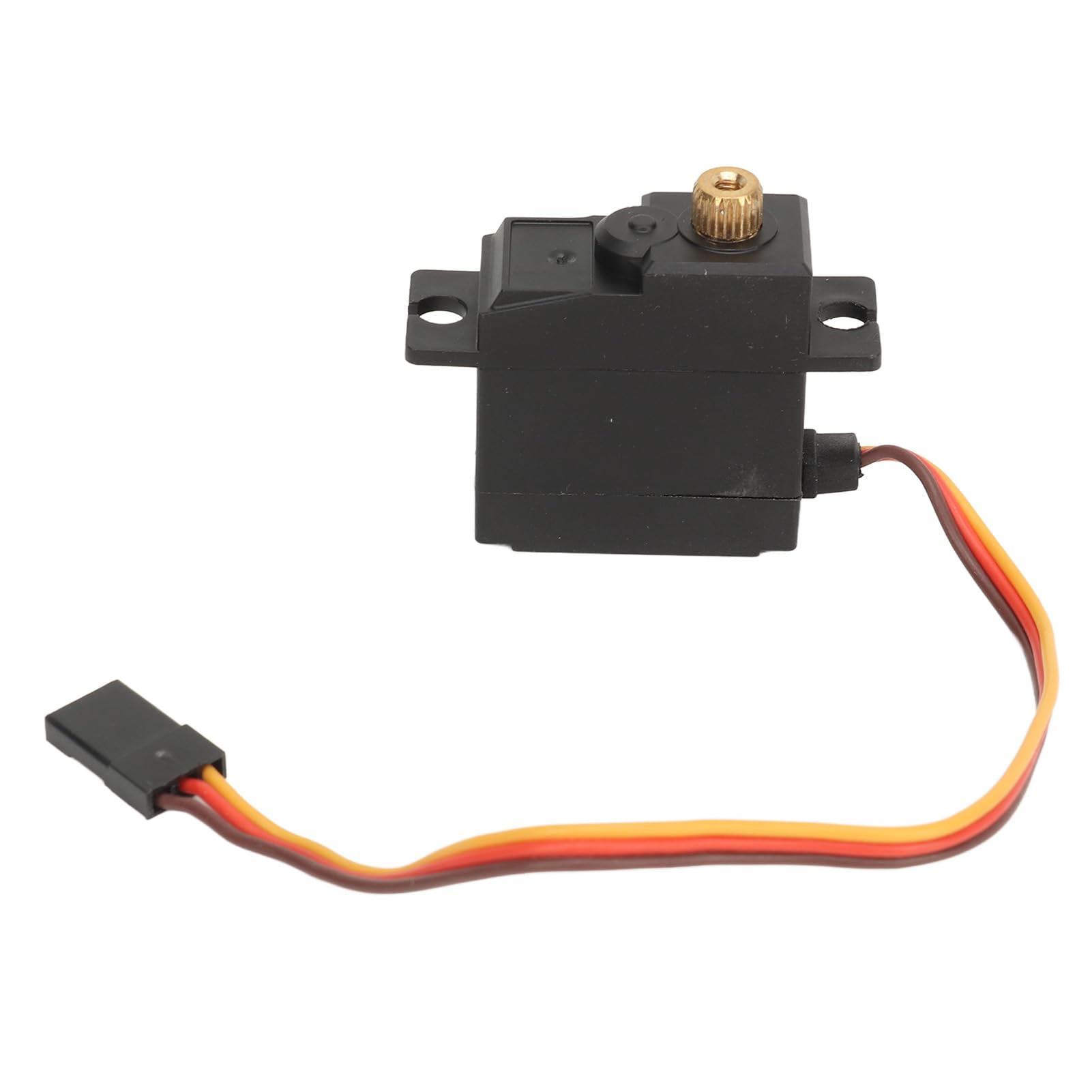 Servo digital RC de 2,2 kg de torsión con brazo de aleación de aluminio 25T, accesorio de actualización RC para coche RC MJX 16208 16207 16209 1/16 (Roja)