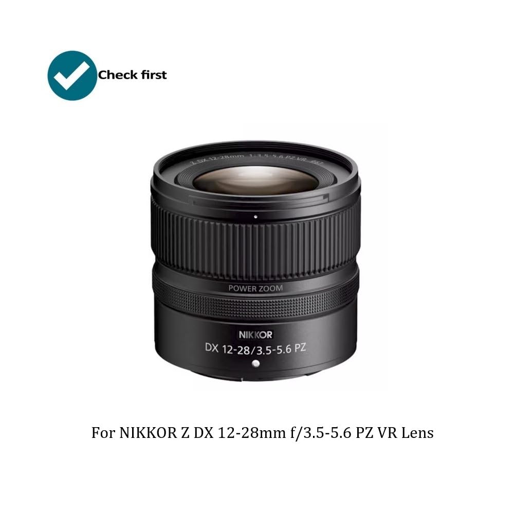 Zestaw akcesoriów do aparatu Nikon NIKKOR Z DX 12-28 mm f/3,5-5,6 PZ VR obiektyw z Nikon Z8, Z9 w tym zamiennik osłony obiektywu HB-112, filtr UV MC, osłona obiektywu, długopis czyszczący