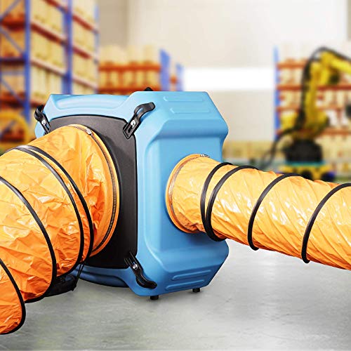 Image of ALORAIR 8 inch PVC Flexible Duct Hose for CleanShield HEPA 550 Air Scrubber and PureAiro HEPA Max 770 /870 /970, Easy Storage (8 Inch x 16.4 Feet, Outlet)