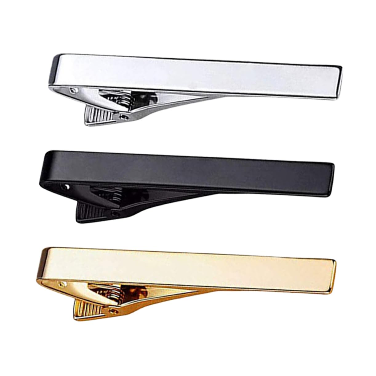 LIFKOME 3pezzi Clip Per Cravatta Fermacravatta Accessorio Per Camicia Per Matrimonio e Leggero e Facile Usare