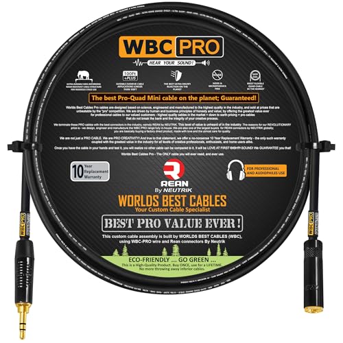 Cable auxiliar Mini-Star-Quad 3.5mm 1.22 m miniatura 1