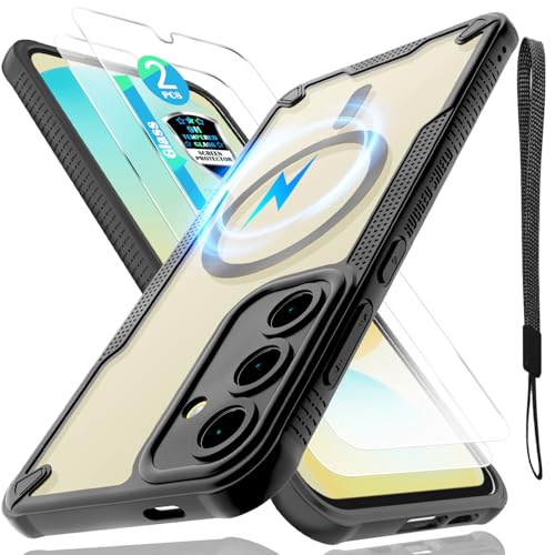Coque anti-chute Samsung S24 FE mate pour éviter les rayures d'écran avec ses 2 verres