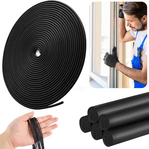 Image of Backer Rod 1 /16 Inch Rubber Caulk Saver,Foam Backer Rod for Gaps and Joints,Concrete Expansion Joint Filler,19.6 feet Length (1 /16 inch *19.6 feet)
