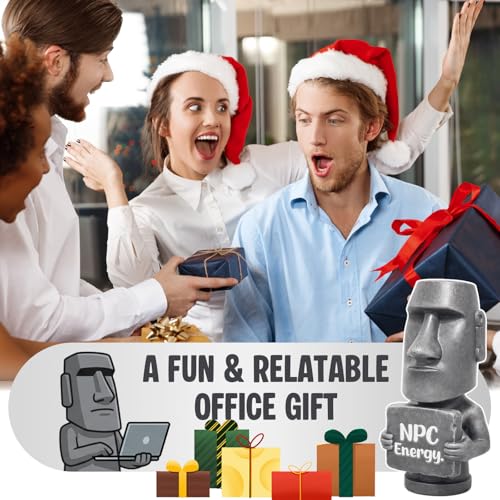 Figura Decorativa Moai NPC Energy de Resina 6.1 pulg miniatura 6
