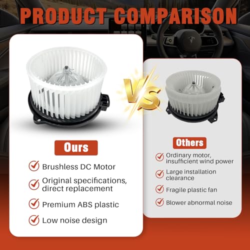 Image of AC Heater Blower Motor with Fan 700063 Fit for Toyota Tundra 2004-2006 4.7, Toyota Sequoia 2001-2007 4.7, Replaces #871030C022