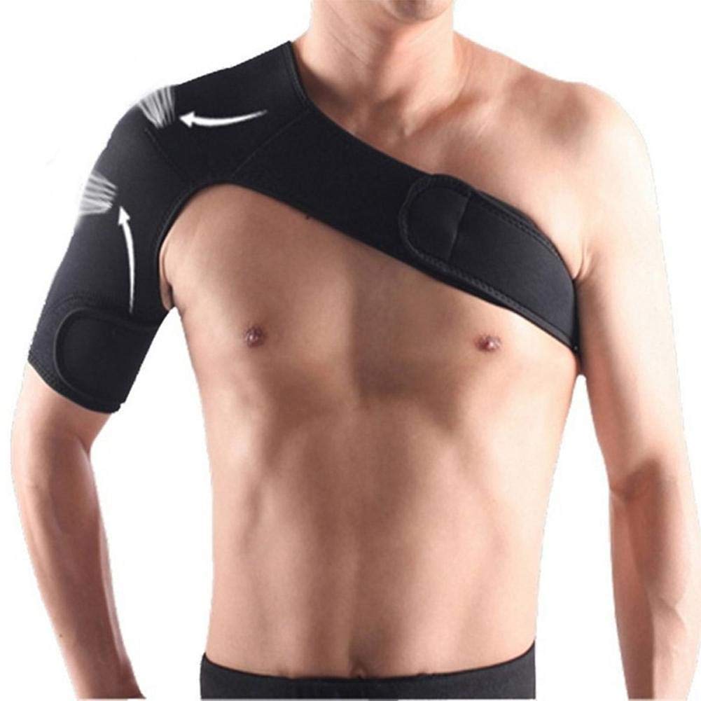 Shoulder Brace - Rotator Cuff Support for Injury Prevention, Dislocated AC Joint, Labrum Tear, Tendonitis and Fracture - Shoulder Compression Sleeve with Pressure Pad for Men & Women (Left)