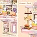 deAO Mini Kitchen Playset Toy,33 PCS Play Kitchen with Realistic Steam and Lights, Role Playing Game Pretend Food and Cooking Playset, Mini Kitchen Accessories Set for 3 4 Girls Boys