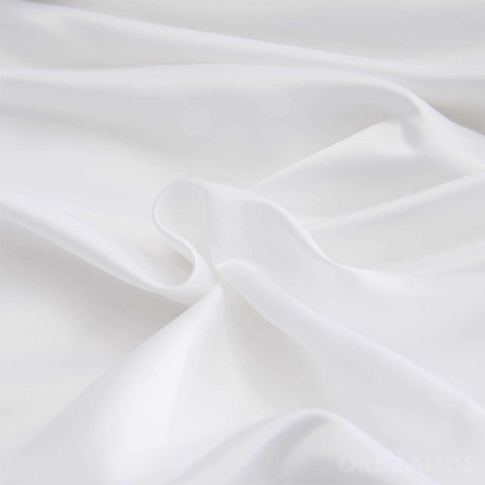 OREZAUQS Round Mattress Protector Round Bed Sheets Breathable Bed Protection Wrap Round Mattress Protector Mattress Pad Cover for Hotel Home (White,220cm)