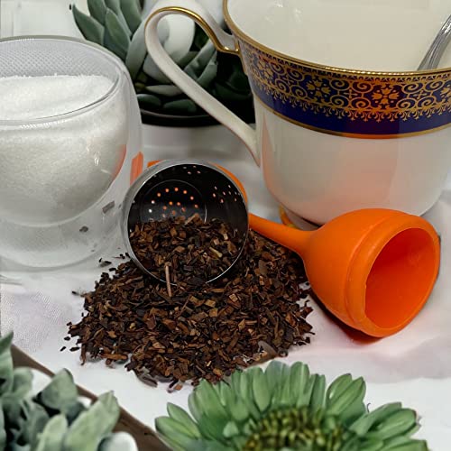 Organic Honeybush Roobilos Loose Leaf Tea | Eco-Conscious Biodegradable Kraft Bag | By Leyla's Tea #TOP2