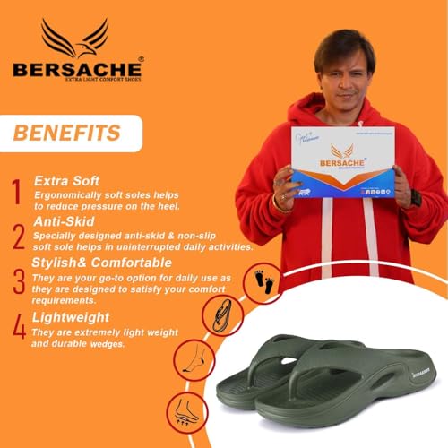 Image of BERSACHE Extra Soft Classic Casual with Regular wear with Soft Technology Wedage for Men's