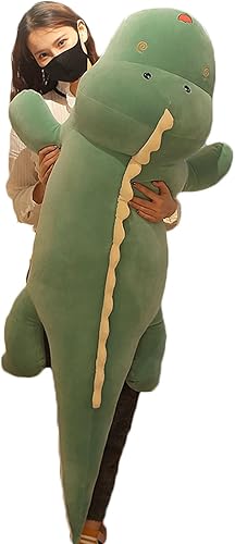 Almohada de peluche de dinosaurio, suave, grande, dinosaurios, muñeco de peluche, regalos para niños, cumpleaños, San Valentín