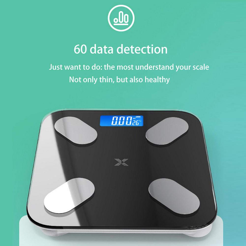 bascula Tanita bascula balanza baño de Cocina Grasa Corporal composición Alta precisión Bluetooth balanza Precision báscula baño vasculas de Peso-Carga USB Rosa