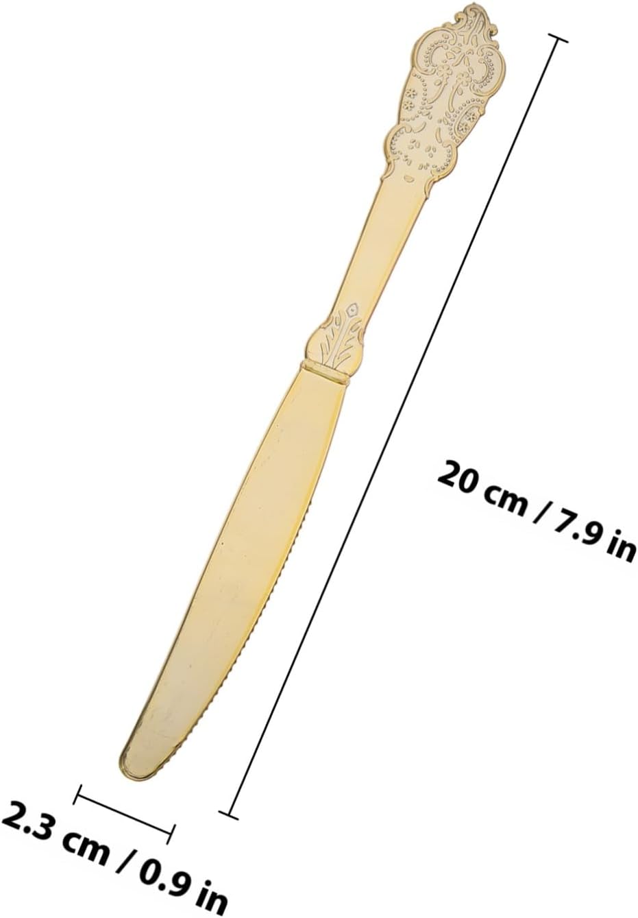 Alipis Disposable Gold Plastic Flatware Set 6 Sets 18pcs – Knife Fork Spoon Cutlery for Picnic Party Dessert Tableware