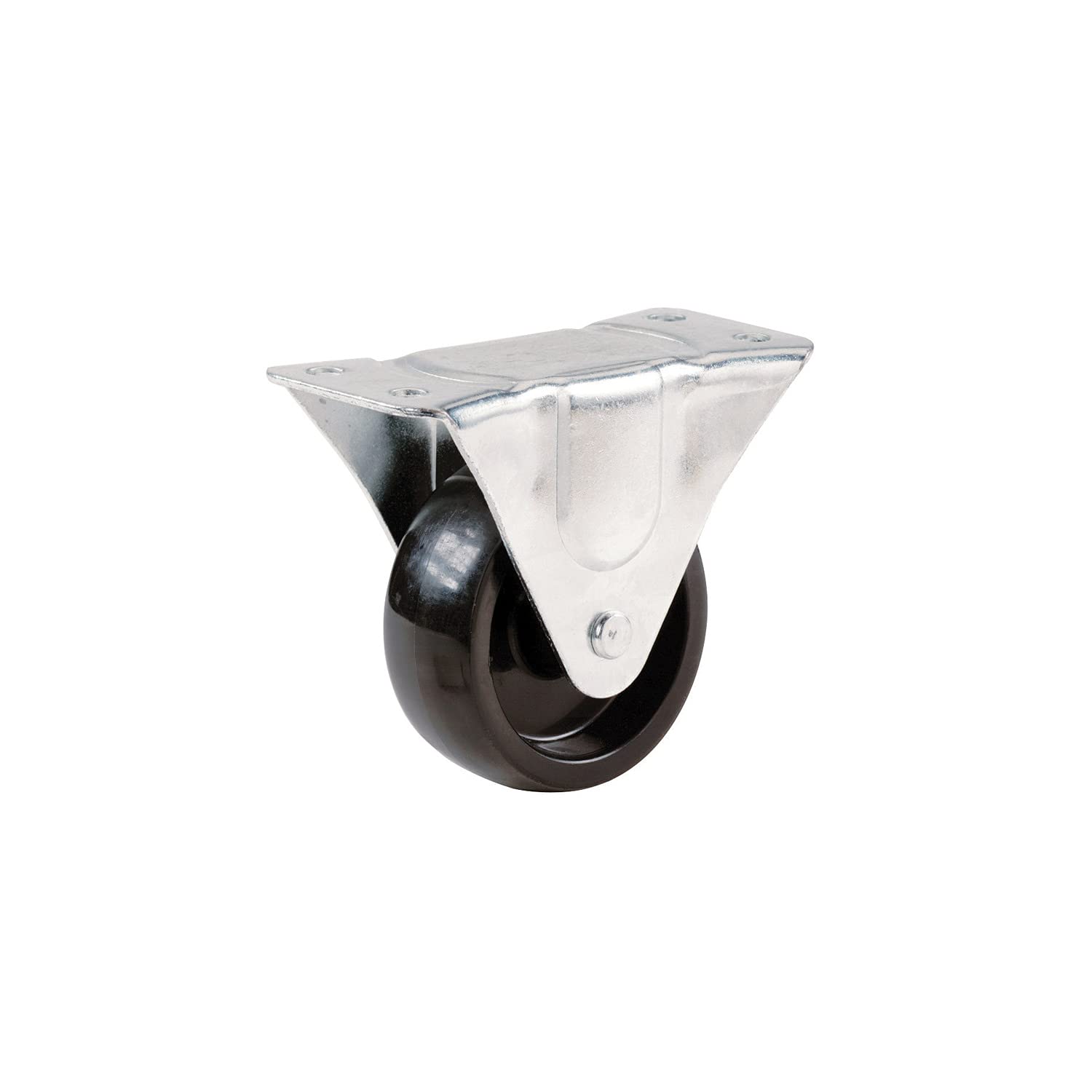 9396 2-Inch Polypropylene Wheel Rigid Plate Caster, 125-lb Load Capacity