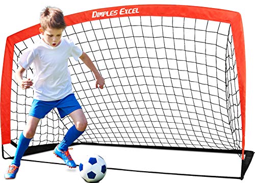 Dimples Excel Portable Soccer Goal Kids Soccer Net for Backyard 6\'x3\', 1 Pack