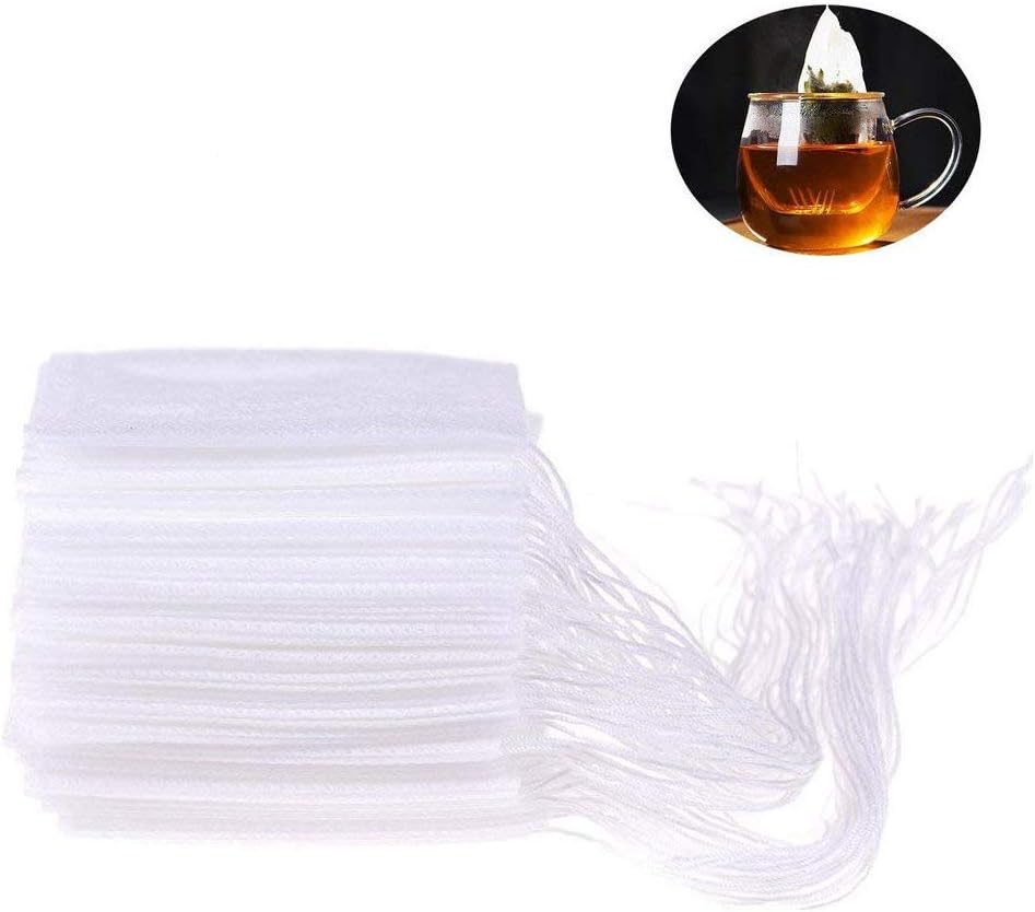Haishell300 Pcs Tea Filter Bags,Disposable Tea Infuser,Empty Heat Seal Tea Infuser Bag for Herb & Tea Loose Leaf (2.16x2.76 Inch)
