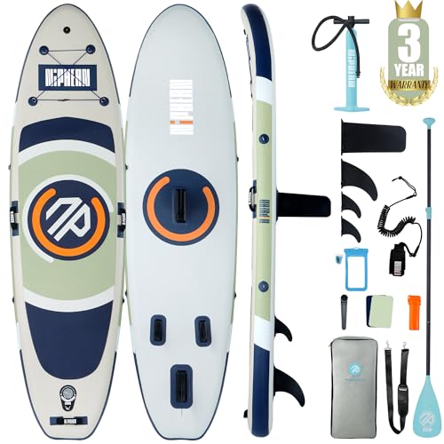Image of Niphean 10' Inflatable Paddle Board, Ultra-Light SUP for Beginners