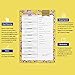 Oriday Weekly Magnetic Meal Planner Notepad with Tear Off Perforated Grocery Shopping List - 52 Sheets,15.2cm X 22.8cm (Yellow Lemon Meal Planning Pad)