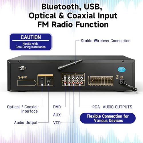31 Band Digitaler Equalizer, Audio Visualisierer Mit LED Spektrumanzeige, Professioneller Grafik EQ Mit 31 Dynamischen Kanälen, Dual 10-Fach Unabhängige Klangregelung, Audio Soundprozessor Für Studio