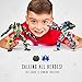 JITTERYGIT Robot Army Buildable Mech Soldier Glow in The Dark Gift Toy Set, Helicopter Military Creative STEM Project, Dinosaur Building Bricks Kit for Kids Ages 6-11 Years Old