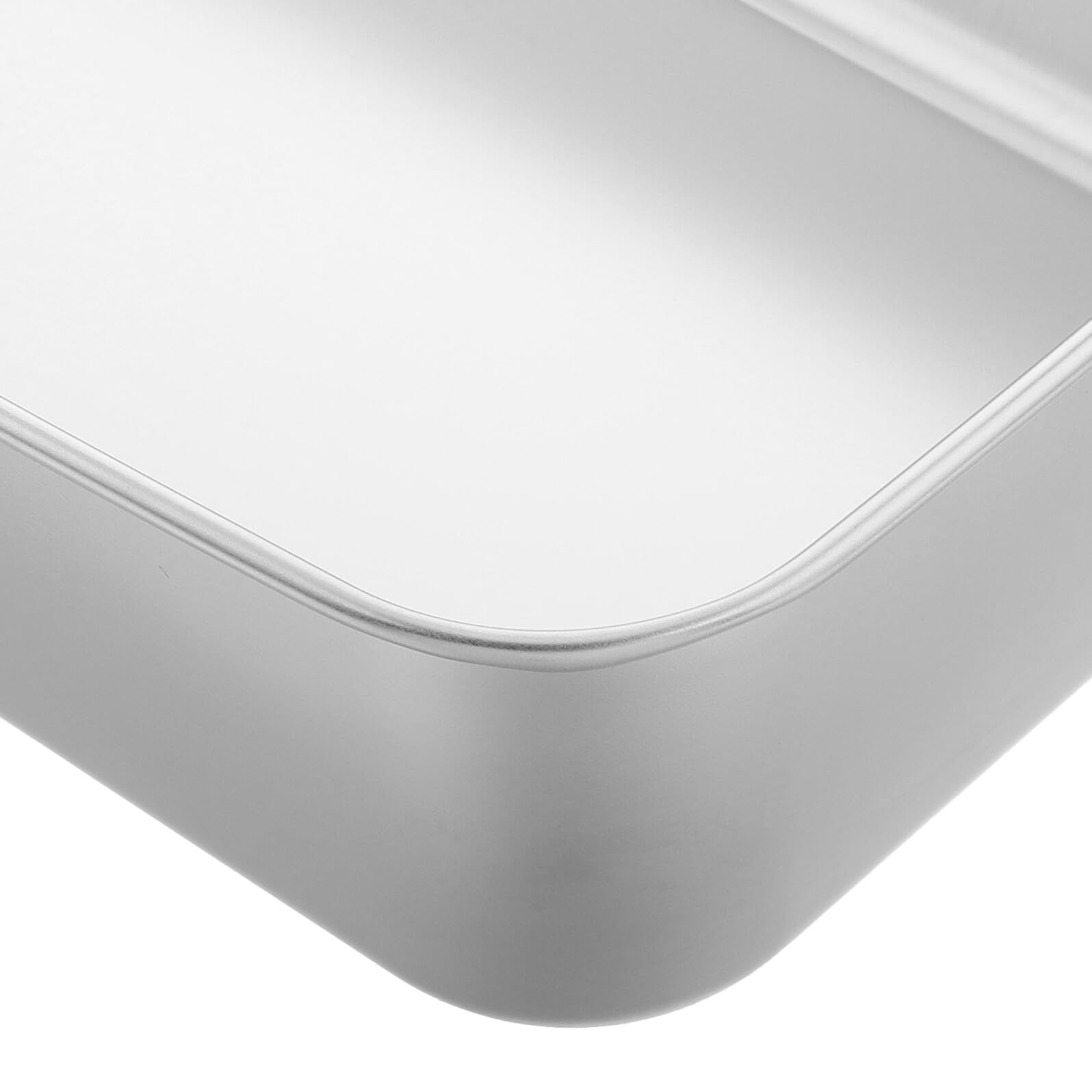 BESPORTBLE Teglia Rettangolare in Acciaio Inossidabile 33X155X6 CM con Coperchio Contenitore per Dolci e Tiramisù Teglia da Forno Antiaderente per Cottura Conservazione e Servizio in