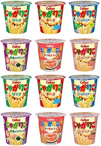 カルビー じゃがりこ 6種セット × 各2個(計12個)じゃがバター 炙り明太子 関東のりだし チーズ たらこバター サラダ