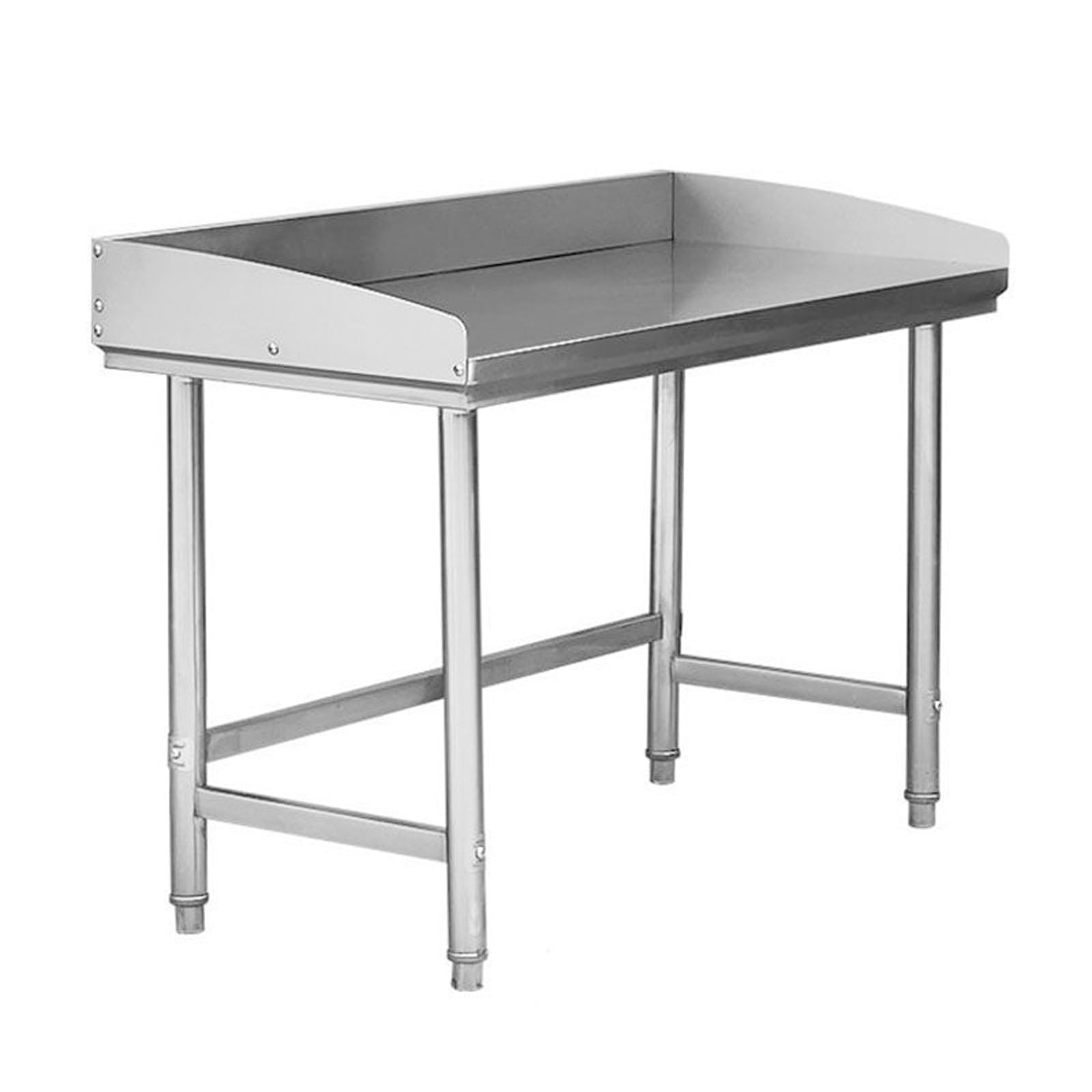 Tavolo Da Lavoro In Acciaio Inox, Banco Da Lavoro per La Preparazione Degli Alimenti, Tavolo In Acciaio Inox per Cucine, Ristoranti, Pizzerie(120 * 40 * 80cm/47.3 * 15.7 * 31.5in)
