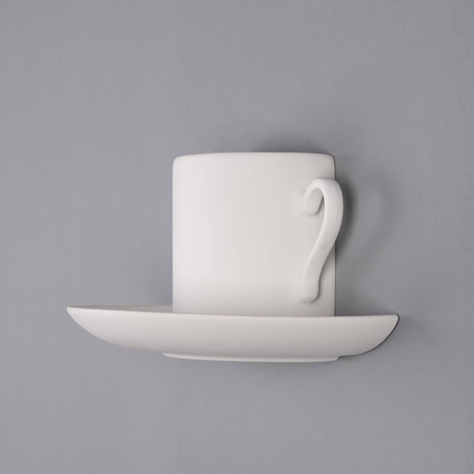 Lindby wandlamp Tjada, 22 cm, wit, gips, G9, overschilderbaar, 3 stuks
